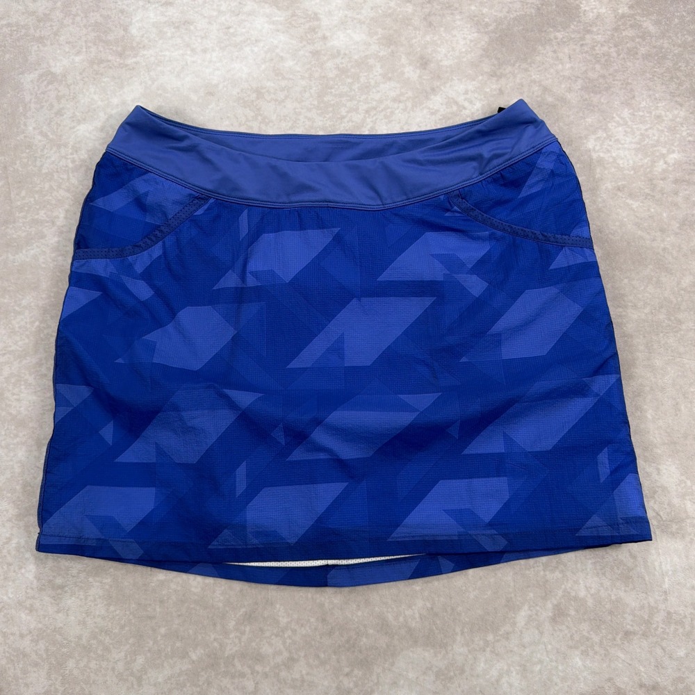 Nike Golf Tour Performance Geometric Print Skort Size M Blue‎ Athletic Skirt